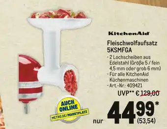 METRO Kitchenaid fleischwolfaufsatz 5ksmfga Angebot