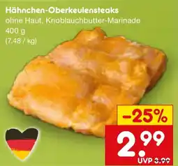 Netto Marken-Discount Hähnchen-Oberkeulensteaks Angebot