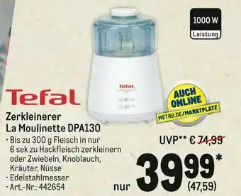 METRO Tefal zerkleinerer la moulinette dpa130 Angebot