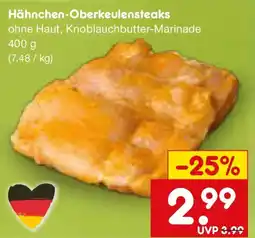 Netto Marken-Discount Hähnchen-Oberkeulensteaks Angebot