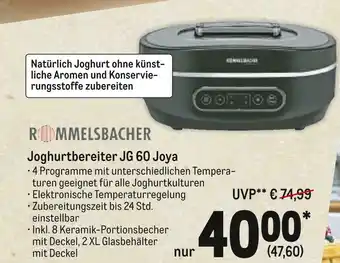 METRO Rommelsbacher joghurtbereiter jg 60 joya Angebot