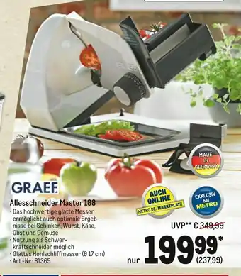 METRO Graef allesschneider master 188 Angebot