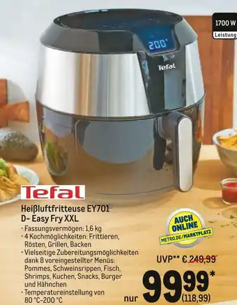 METRO Tefal heißluftfritteuse ey701 d- easy fry xxl Angebot