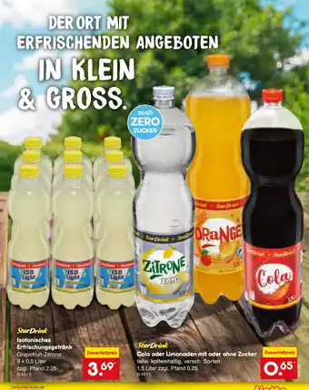 Netto Marken-Discount StarDrink Isotonisches Erfrischungsgetränk Grapefruit-Zitrone Angebot
