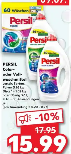 Kaufland Persil Color- oder Vollwaschmittel Angebot