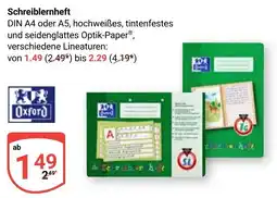 Globus Schreiblernheft Oxford Angebot