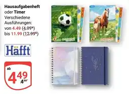Globus Hausaufgabenheft oder Timer Haffft Angebot