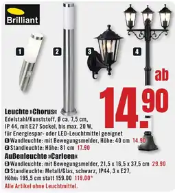 B1 Discount Baumarkt Brilliant Leuchte »Chorus« Angebot