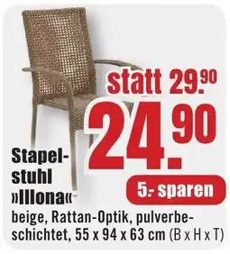 B1 Discount Baumarkt Stapelstuhl »Illona« Angebot