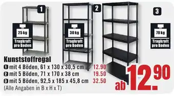 B1 Discount Baumarkt Kunststoffregal Angebot