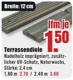 B1 Discount Baumarkt Terrassendiele Nadelholz Angebot