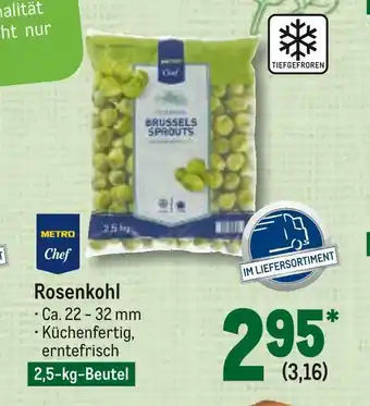 METRO Metro chef rosenkohl Angebot