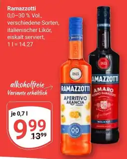 Globus Ramazzotti Aperitivo Arancia Angebot