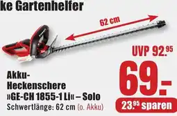 B1 Discount Baumarkt Akku-Heckenschere »GE-CH 1855-1 Li« – Solo Angebot
