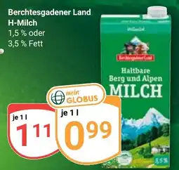 Globus Berchtesgadener Land H-Milch Angebot