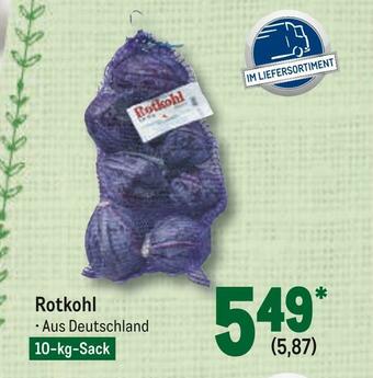 METRO Rotkohl Angebot
