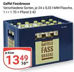 Globus Gaffel Fassbrause Angebot
