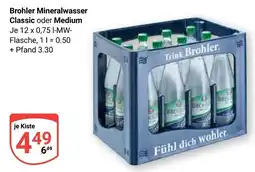 Globus Brohler Mineralwasser Classic oder Medium Angebot