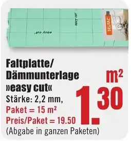 B1 Discount Baumarkt Faltplatte/Dämmunterlage »easy cut« Angebot