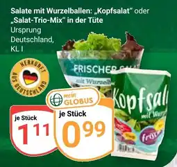 Globus Kopfsalat mit Wurzeln Angebot