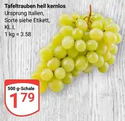Globus Tafeltrauben hell kernlos Angebot