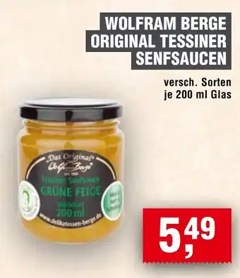 Handelshof WOLFRAM BERGE ORIGINAL TESSINER SENFSAUCEN Angebot