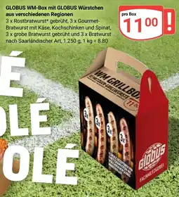 Globus GLOBUS WM-Box mit GLOBUS Würstchen Angebot