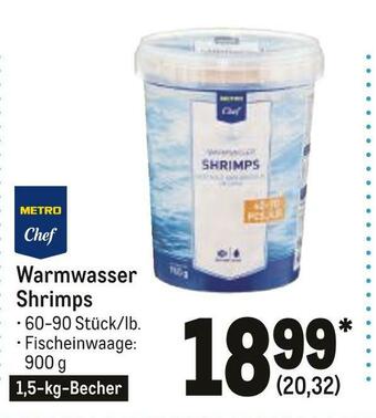 METRO Metro chef warmwasser shrimps Angebot
