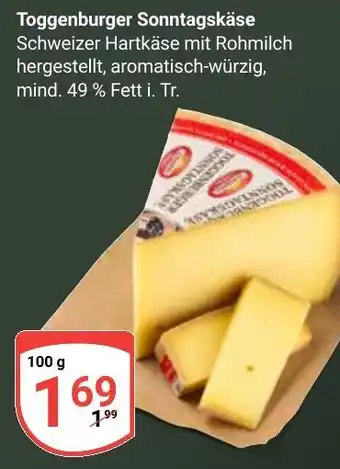 Globus Toggenburger Sonntagskäse Angebot