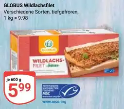 Globus GLOBUS Wildlachsfilet Angebot