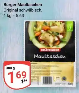 Globus Bürger Maultaschen Original schwäbisch Angebot