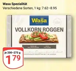 Globus Wasa Vollkorn Roggen Angebot