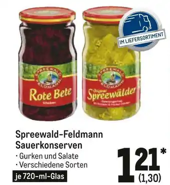 METRO Spreewald-feldmann sauerkonserven Angebot