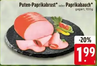 Edeka Puten-Paprikabrust* oder Paprikabauch* Angebot