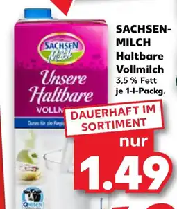 Kaufland SACHSEN-MILCH Haltbare Vollmilch Angebot