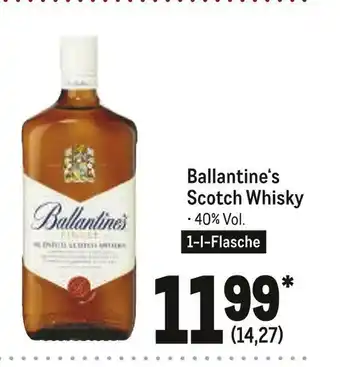 METRO Ballantine‘s scotch whisky Angebot