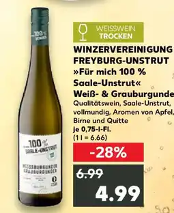 Kaufland WINZERVEREINIGUNG FREYBURG-UNSTRUT »Für mich 100 % Saale-Unstrut« Angebot