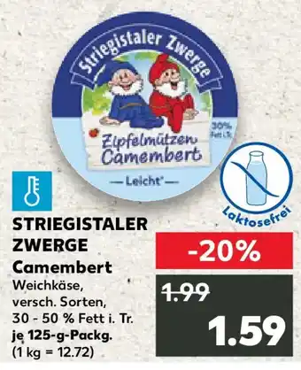 Kaufland STRIEGISTALER ZWERGE Camembert Angebot