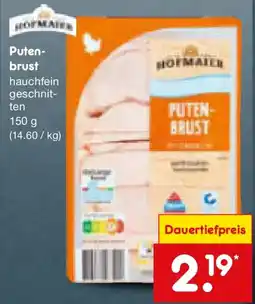 Netto Marken-Discount Hofmaich Putenbrust Angebot