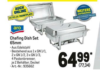 METRO Aro chafing dish set 65mm Angebot