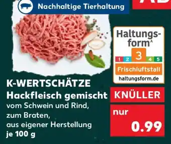 Kaufland K-WERTSCHÄTZE Hackfleisch gemischt Angebot