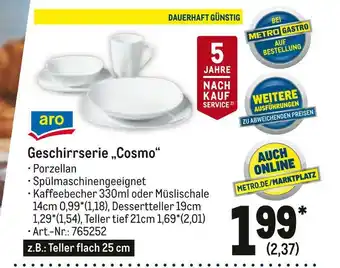 METRO Aro geschirrserie „cosmo“ Angebot