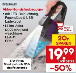 Netto Marken-Discount Akku-Handstaubsauger Angebot