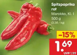 Netto Marken-Discount Spitzpaprika rot Angebot