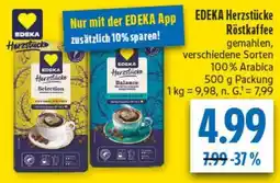 diska EDEKA Herzstücke Röstkaffee Angebot