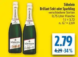 diska Söhnlein Brillant Sekt oder Sparkling Angebot