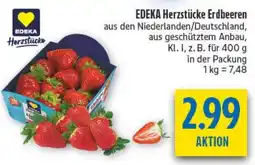 diska EDEKA Herzstücke Erdbeeren Angebot