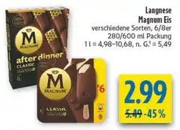diska Langnese Magnum Eis Angebot
