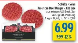 diska Schulte + Sohn American Beef Burger - XXL Size Angebot