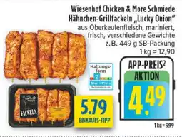 diska Wiesenhof Chicken & More Schmiede Hähnchen-Grillfackeln Lucky Onion Angebot
